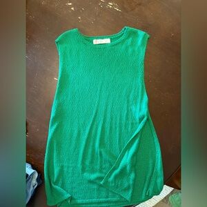 Free People Beach Green Knit Sweater/short set